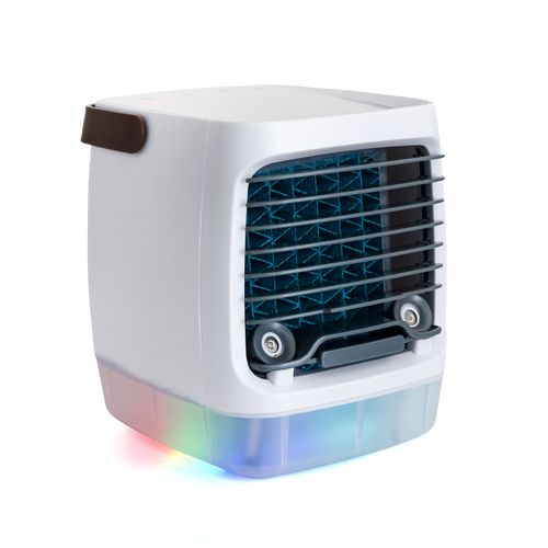 Hot selling mini air cooler remote control desktop portable refrigeration humidification night light portable cooling fan USB charging