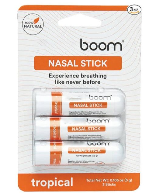 Bestselling Boom Aromatherapy Nasal Inhaler – Refreshing & Invigorating, Pure Natural Herbal Essence, Non-Irritating, 4 Scents Mixed Pack