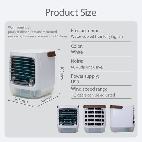 Hot selling mini air cooler remote control desktop portable refrigeration humidification night light portable cooling fan USB charging