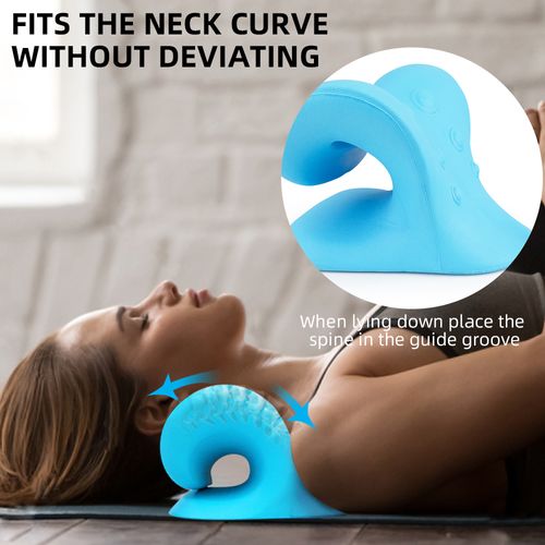 Hot selling c-shaped massage pillow massage cervical pillow spine correction cervical pillow acupressure traction pillow cervical massager c-shaped pillow