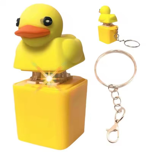 Bestselling Little Yellow Duck Toy: Stress-Relief Toy & Keychain Pendant - Press to Make Sound