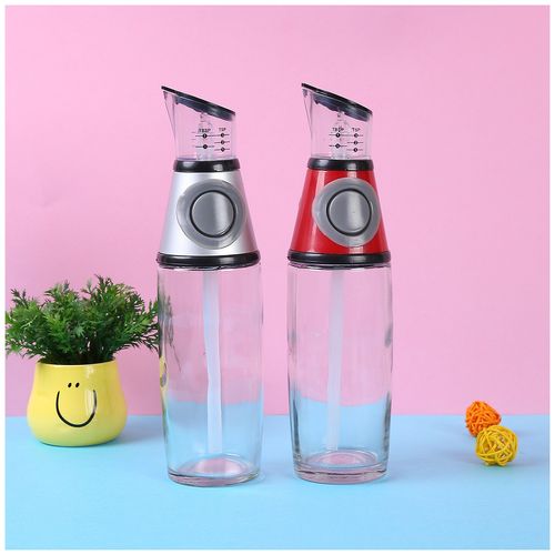 Kitchen Gadget 2025 Oil Press Measure Oil Vinegar Dispenser Jars