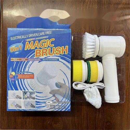 Hot-selling Multifunctional Electric Cleaning Brush —— Suitable for kitchens, bathrooms, toilets and other places. It is rechargeable (equipped with a USB interface) and comes with 3 brush heads, effectively removing stubborn stains