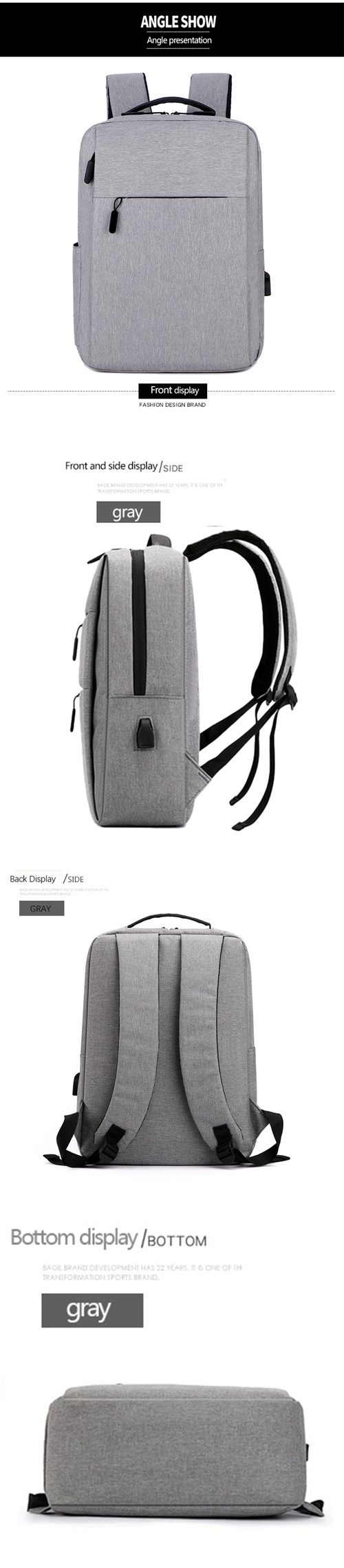 2025 New Business Casual Commuter Backpack Large Capacity Business Computer Backpack Outdoor Travel Fashion Casual Student Schoolbag