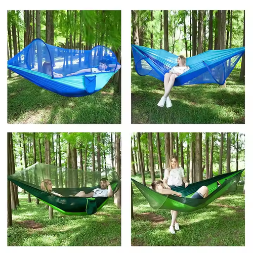 Outdoor Mosquito Net Hammock Camping Anti-mosquito Double Nylon Hammock With Mosquito Net