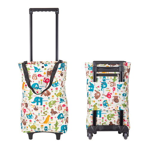 Small foldable household portable shopping cart