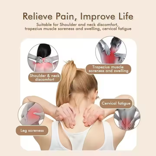 Shiatsu Neck and Shoulder Massager - Back Massager with Heat Shiatsu Shoulder Massager for Neck Pain Back Pain Relief