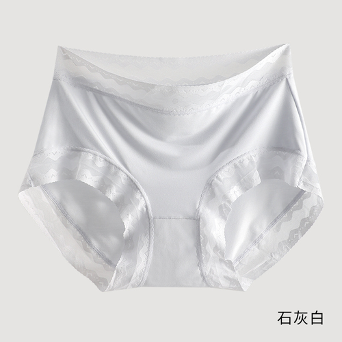 Modal women's underwear women's lace mid-waist breathable polylactic acid 7A antibacterial crotch girls briefs