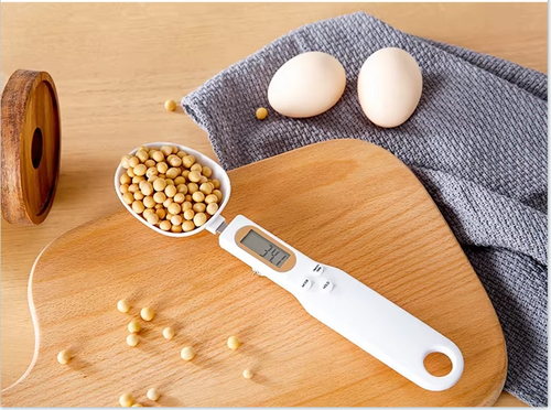 High Precision Measuring ABS Portable Gram Weighing 500g 0.1g USB Charging Digital Spoon Scale Kitchen Digital Spoon Scale
