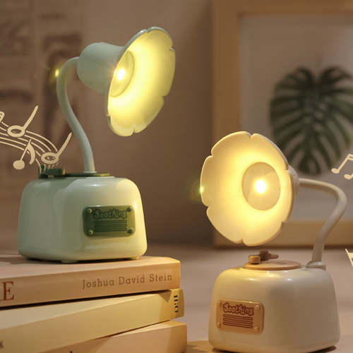 New creative retro phonograph table lamp ornaments unlimited dimming birthday gift charging music night light