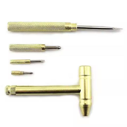 Copper Hammer 5 in 1 Multifunctional Hammer Built-in Small Screwdriver Indoor Outdoor Mini Tool in Stock