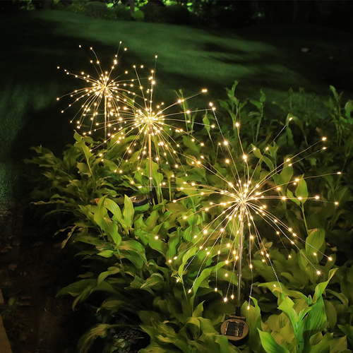 Solar Fireworks Lights Dandelion Lights Outdoor Waterproof Lights