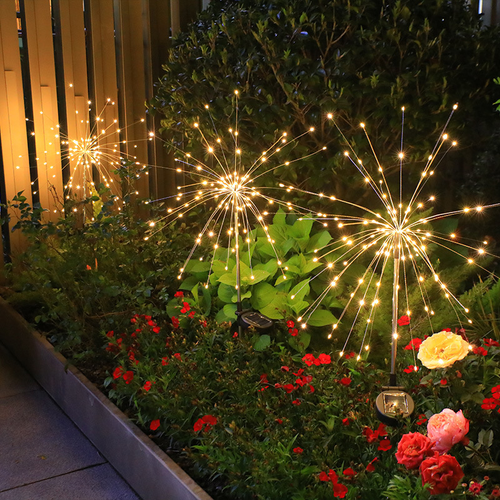Solar Fireworks Lights Dandelion Lights Outdoor Waterproof Lights