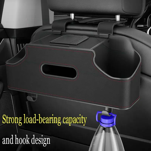Upgraded Hanger Headrest Car Seat Back Cup Holder Storage Tissue Box With Hook Auto Backseat Organizer
