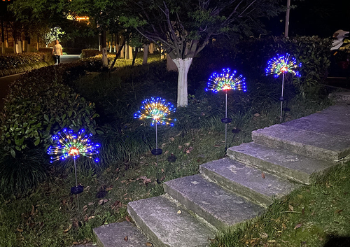Solar Fireworks Lights Dandelion Lights Outdoor Waterproof Lights