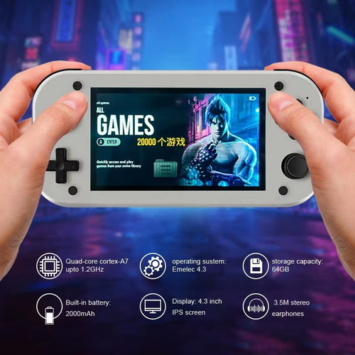 M17 4.3-Inch 3D Handheld Game Console Portable Portable Video Game PlayersMI7