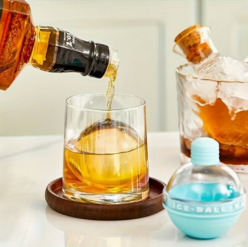 4pcs, Small Bulb Ice Ball Molds, Silicone Ice Ball Molds for Whiskey And Cocktails - Round Spherical Ice Molds - Kitchen Tools - 6.35 Cm Kitchen Additions, Easy to Make