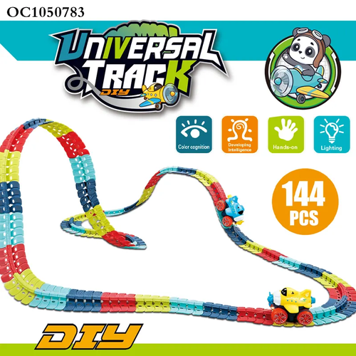 Changeable Track with LED Light-Up Race Car