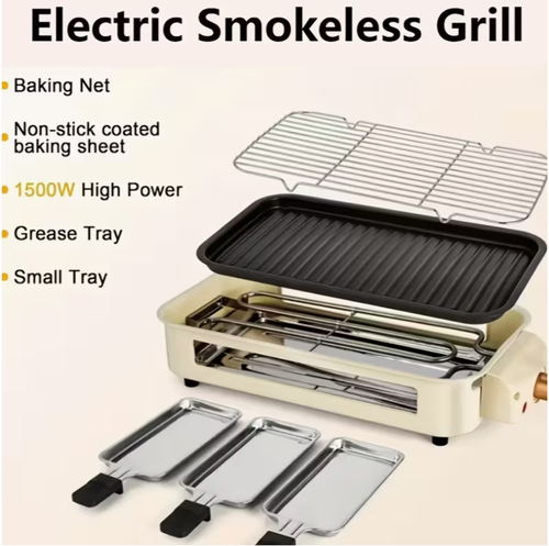 Electric Smokeless Grill for Indoor Kitchen