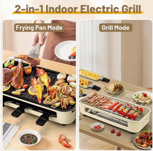 Electric Smokeless Grill for Indoor Kitchen