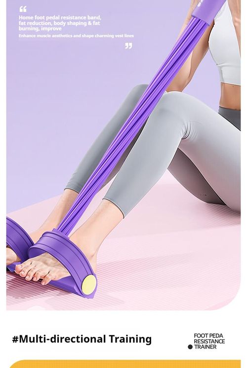 Fitness Resistance Bands-6 Tube Pedal Ankle Puller, Stretching Bands for Arm and Leg Workouts, Multi-Functional Sit Up Rope for Home Gym Equipment, Fitness Beginners