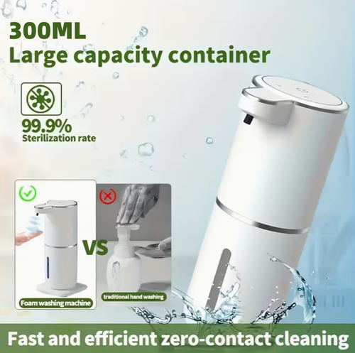 Touchless Foam Soap Dispenser ,Automatic Soap Dispenser, USB Rechargeable