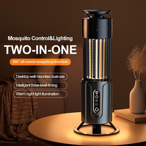 Compact Portable Electric UV Mosquito Trap Lamp: New Multi-Functional USB Rechargeable Mosquito Killer
