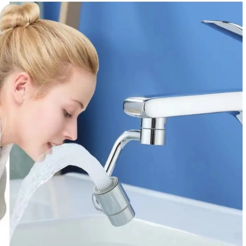 1080° Rotating Faucet Nozzle , Water-Saving, Suitable for Kitchen Faucet Extender and Sink Robotic Arm, Four Seasons Home Decor Accessory, Fashionable Design, Durable Structure, Sturdy Material, Adjustable Spray