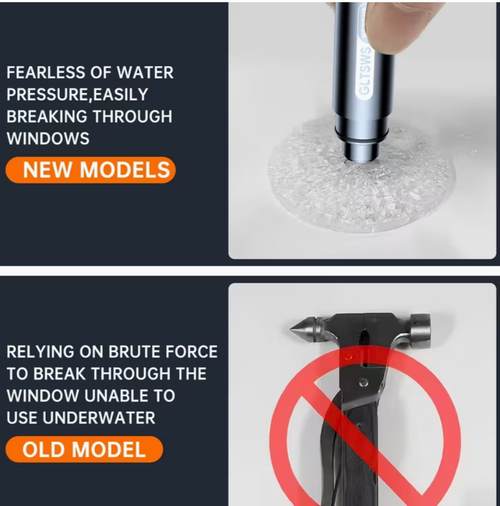 Car Window Breaker with Seatbelt Cutter