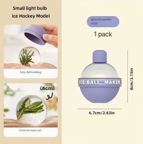 4pcs Bulb Ice Ball Molds