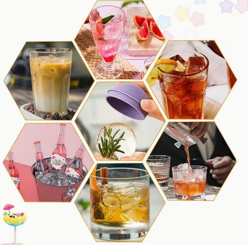 4pcs, Small Bulb Ice Ball Molds, Silicone Ice Ball Molds for Whiskey And Cocktails - Round Spherical Ice Molds - Kitchen Tools - 6.35 Cm Kitchen Additions, Easy to Make