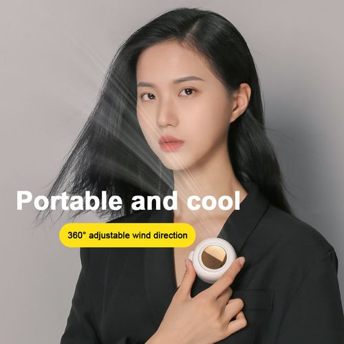 Portable Silent Mini Fan Clip On, 3-Speed Clip-on Fan for Shirt and Waist, Cooling for Outdoor