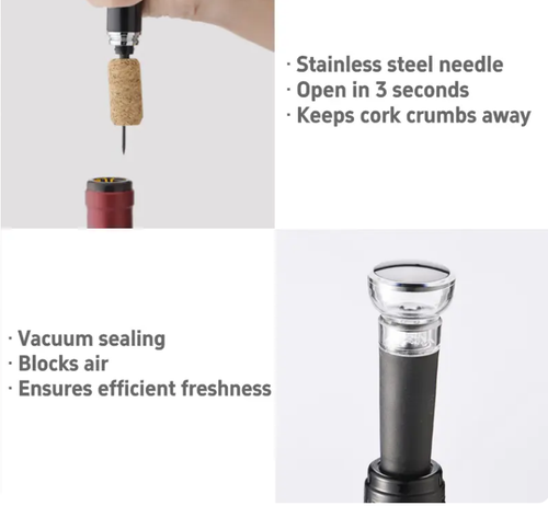 Opener Set with Vacuum Stopper
