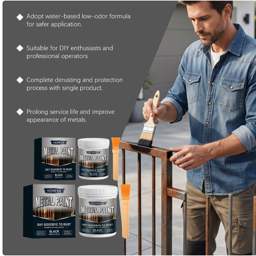 Anti Rust Black Metal Paint Waterproof Water Based Coating For All Metal Surfaces Ghana