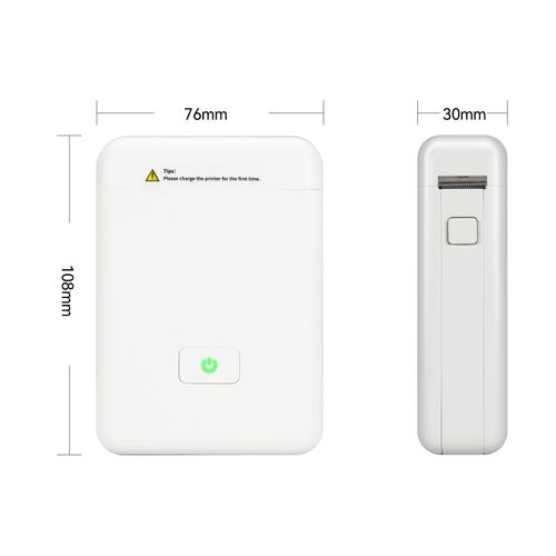 Mini Wireless Thermal Printer With Large Capacity Battery  Portable Printer for Mobile Phone Pocket Printers