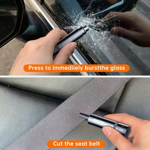 Car Window Breaker with Seatbelt Cutter