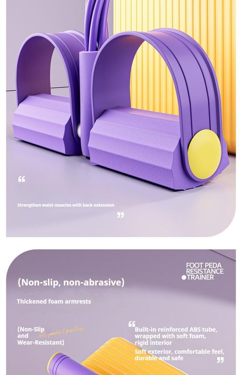 Fitness Resistance Bands-6 Tube Pedal Ankle Puller, Stretching Bands for Arm and Leg Workouts, Multi-Functional Sit Up Rope for Home Gym Equipment, Fitness Beginners