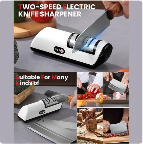 Electric Knife Sharpener, 1 Count Multifunctional Knife Sharpener, Household Kitchen Knife Sharpener, Kitchen Gadgets, Perfect Gift Option