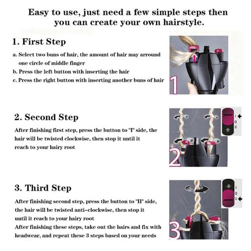 Automatic Electric Hair Braider | DIY Twist Braid Styling Tool For African Women