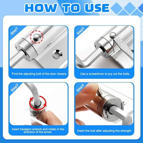 Automatic Door Self-Closing Hinge