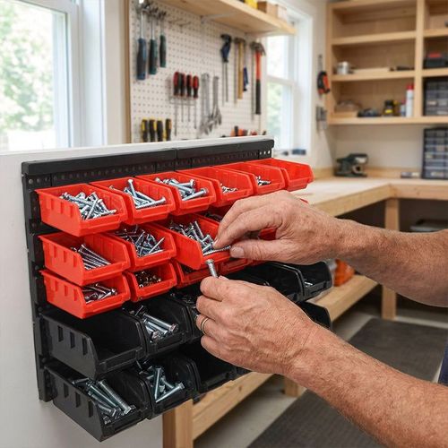 Wall Mount 30-Bin Organizer