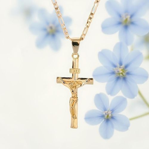 Gold Crucifix Necklace