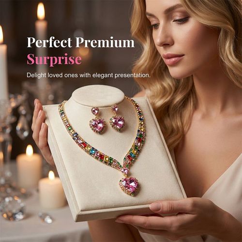Heart Necklace & Earring Set
