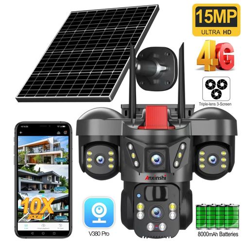 Outdoor Waterproof Solar-Powered Surveillance Camera