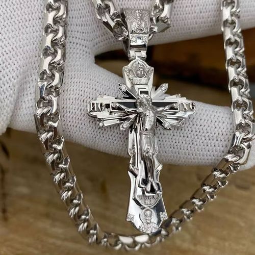 Cross Jesus Pendant in Hip-Hop Style