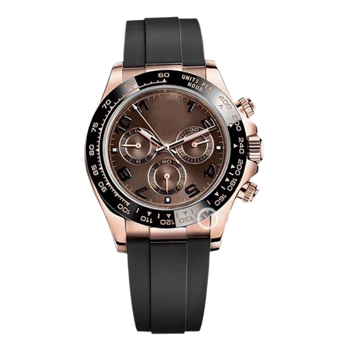 2025 Men's Automatic Chronograph Mechanical Wristwatch with Date Display and Waterproof Digital Dial