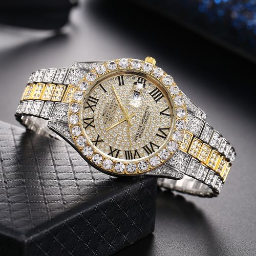 Men's VVS Moissanite Pure Ice Crystal Luxury Mechanical Watch