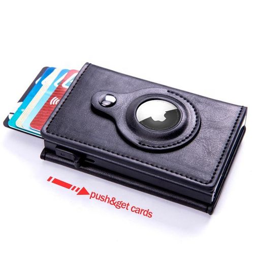 Magnetic-Closure PU Leather Smart Wallet