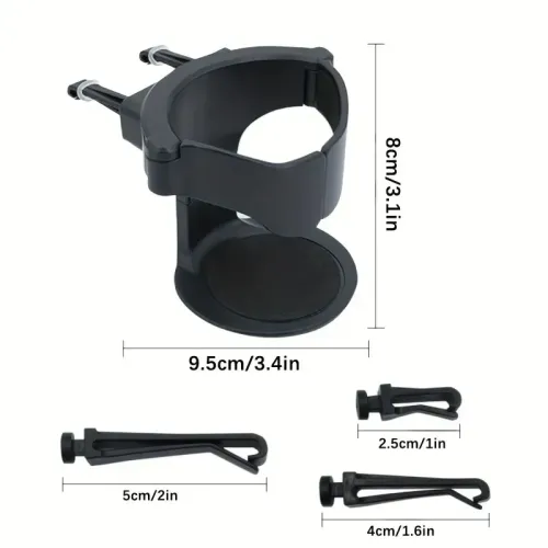 Adjustable Stroller Cup Holder, Universal Anti-Slip Drink Bottle Holder for Baby Pushchair Wheelchair Bike