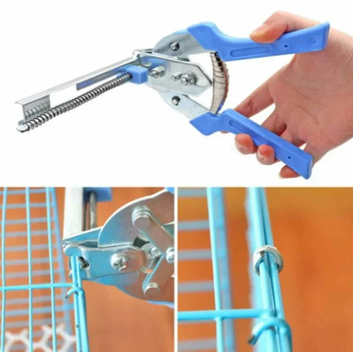 M‑Type Nail Ring Pliers, Hog Ring Pliers Tool for Fence Wire Mesh Animal Cage Installation